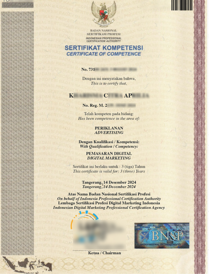 Benefit Sertifikasi