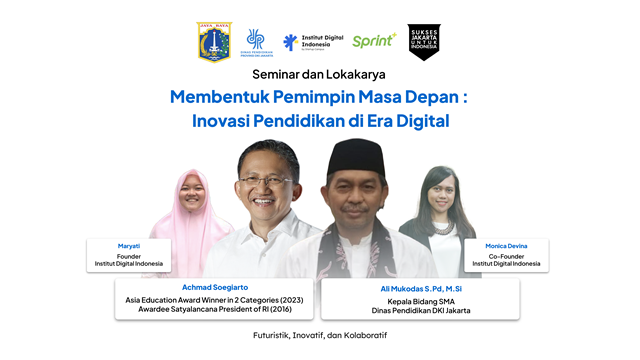 Poster workshop transformasi digital di Indonesia