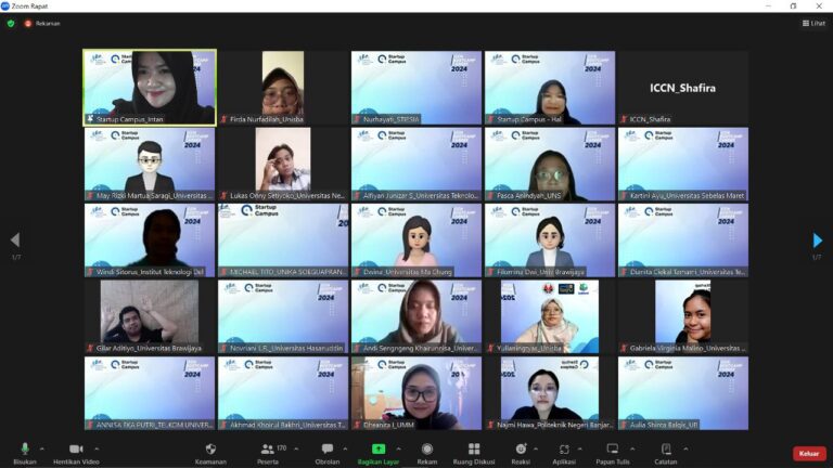 Kelas Zoom DIgital Marketing kolaborasi Startup Campus dan ICCN Bootcamp Career 2024