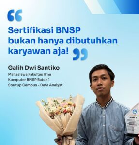 Sertifikasi BNSP untuk mahasiswa
